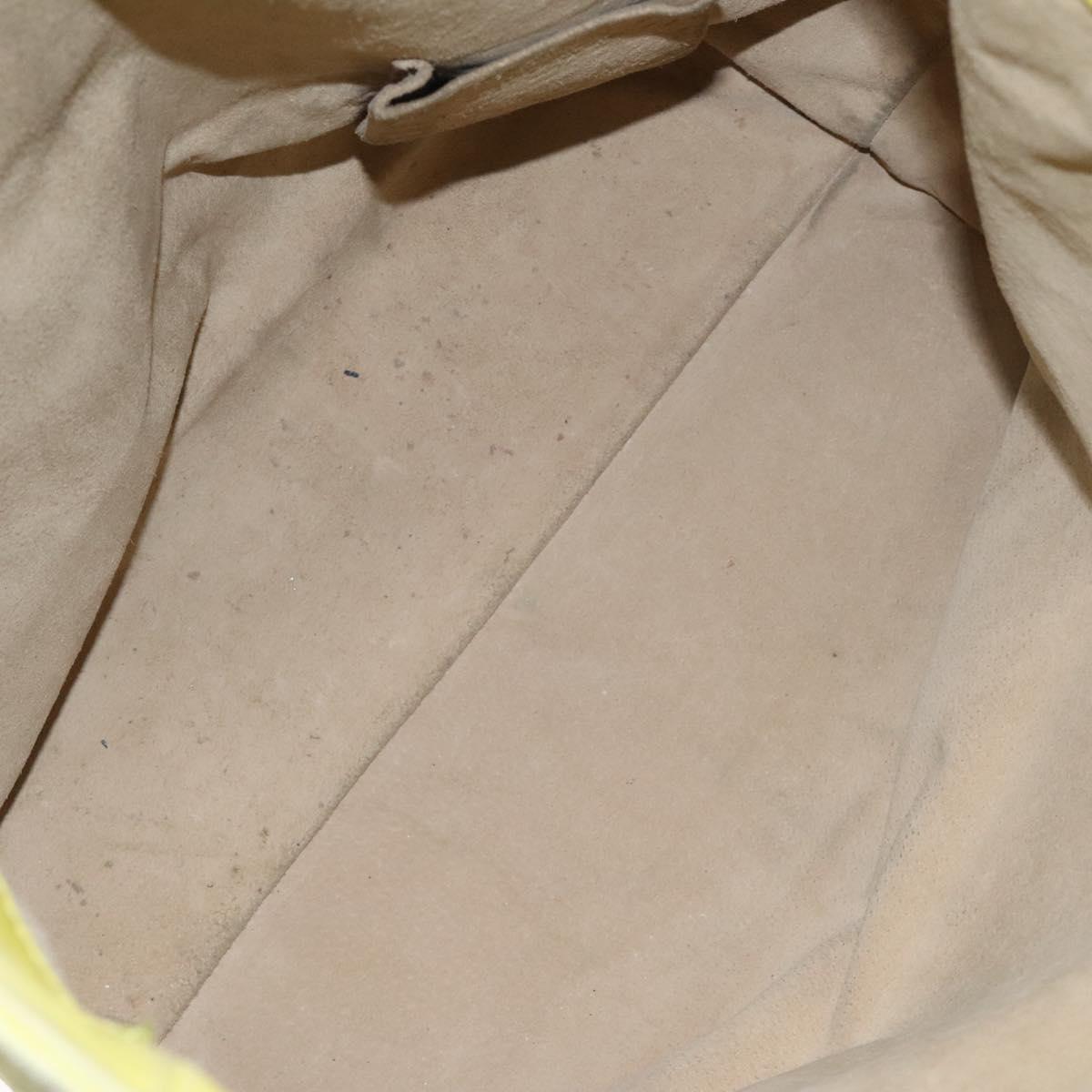 BOTTEGA VENETA Hand Bag Leather Yellow 131673 Auth sw416