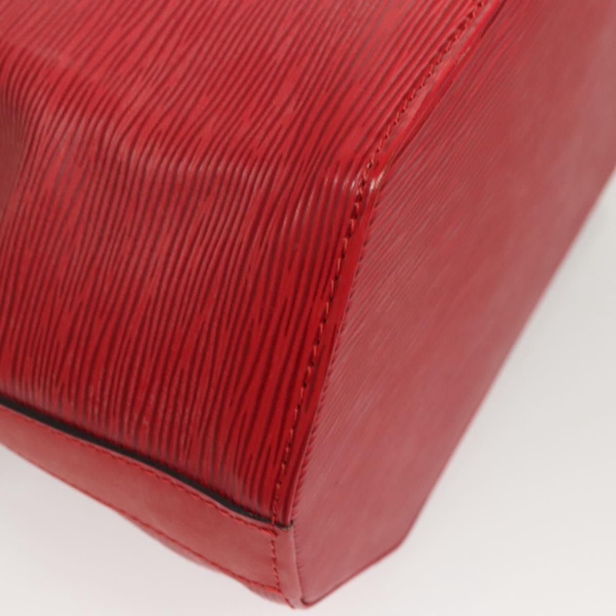 LOUIS VUITTON Epi Sac Depaule PM Shoulder Bag Red M80207 LV Auth sw430