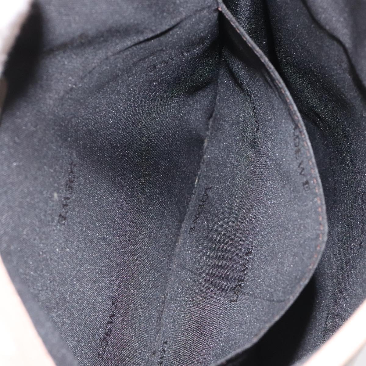 LOEWE Shoulder Bag Leather Pink Auth sw433