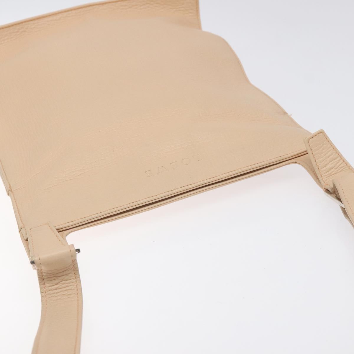 LOEWE Shoulder Bag Leather Pink Auth sw433