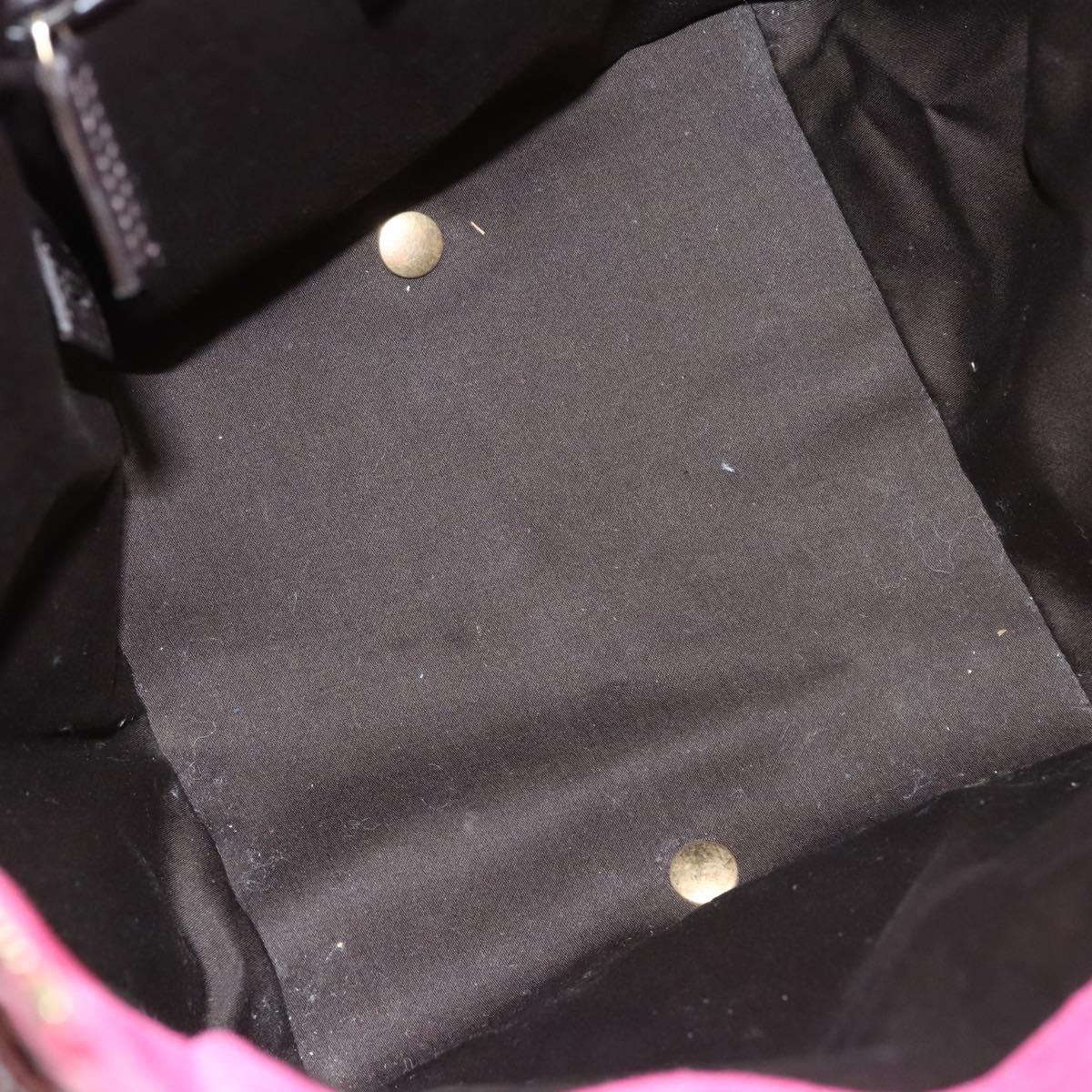 SAINT LAURENT Downtown Shoulder Bag Enamel Red Gold Auth sw465