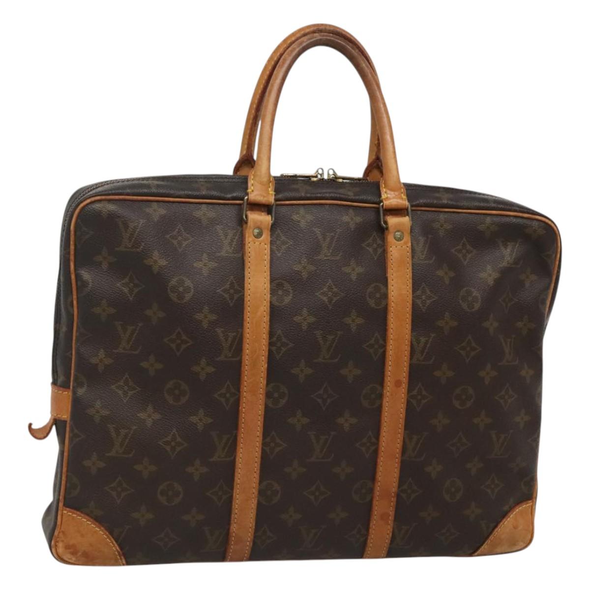 LOUIS VUITTON Monogram Porte Documents Voyage Business Bag M52005 Auth sw472