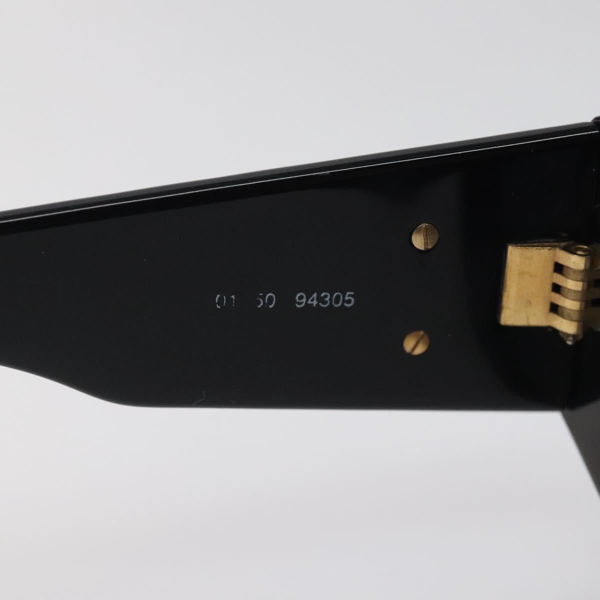 CHANEL Sunglasses plastic Black CC Auth sw482