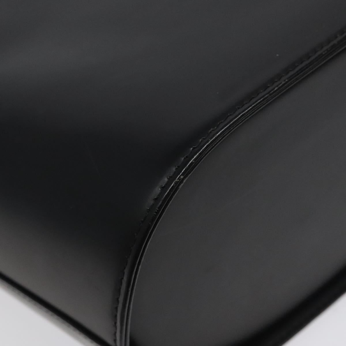 BURBERRY Shoulder Bag Leather Black Auth sw524