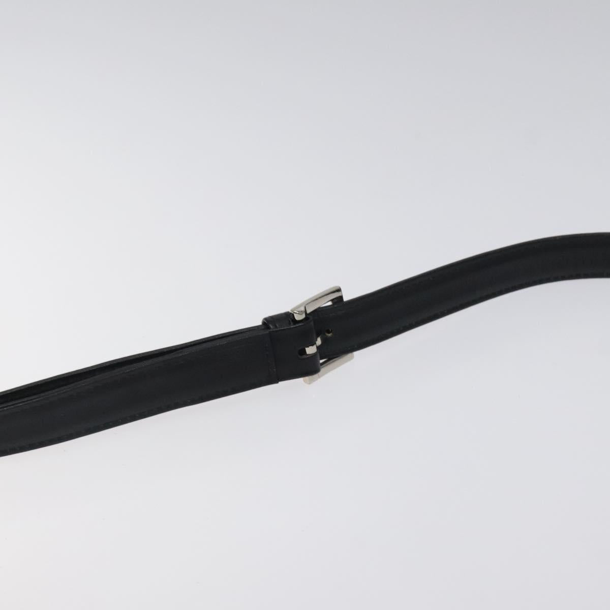 BURBERRY Shoulder Bag Leather Black Auth sw524