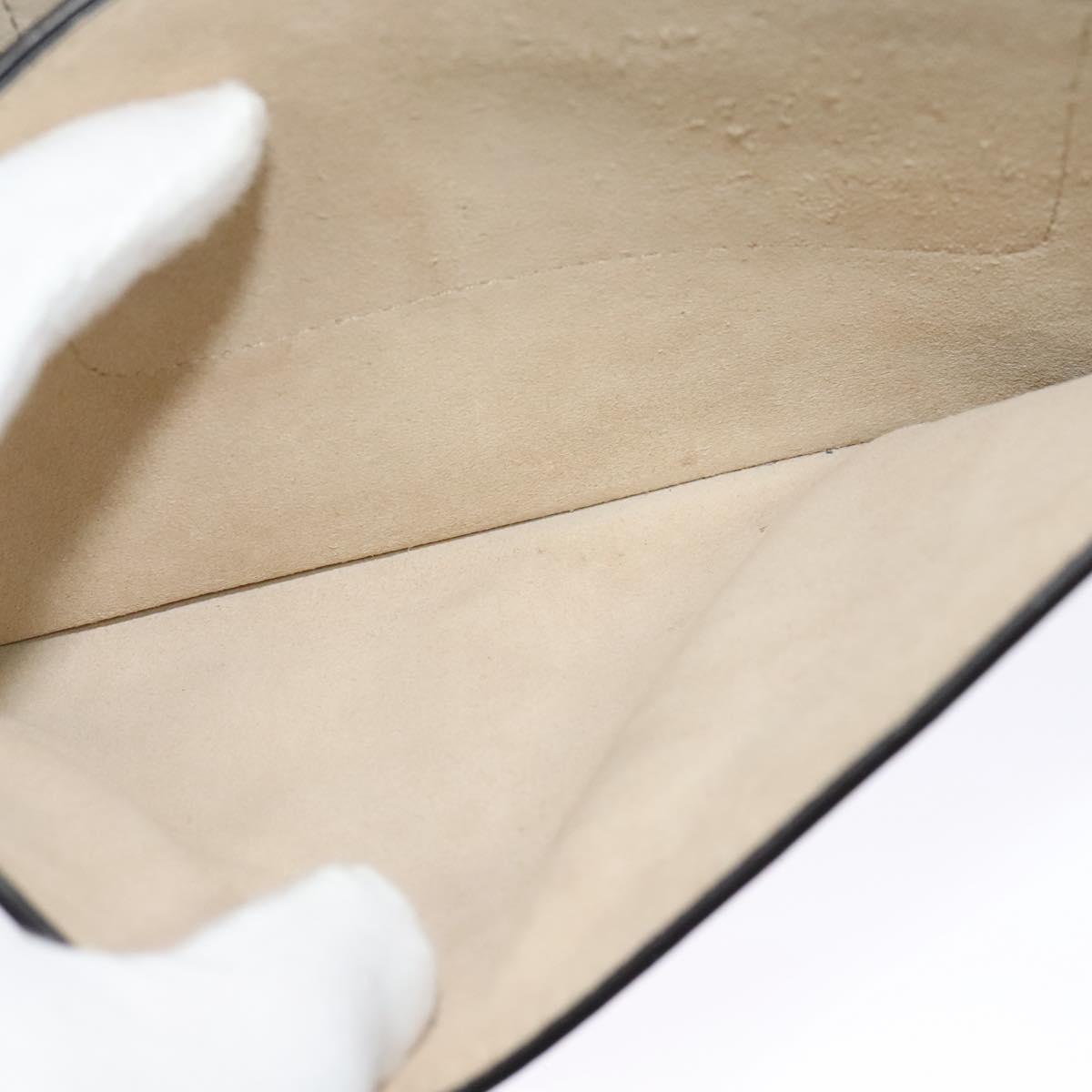 Chloe Fay Shoulder Bag Suede Leather Gray Gold Auth sw536