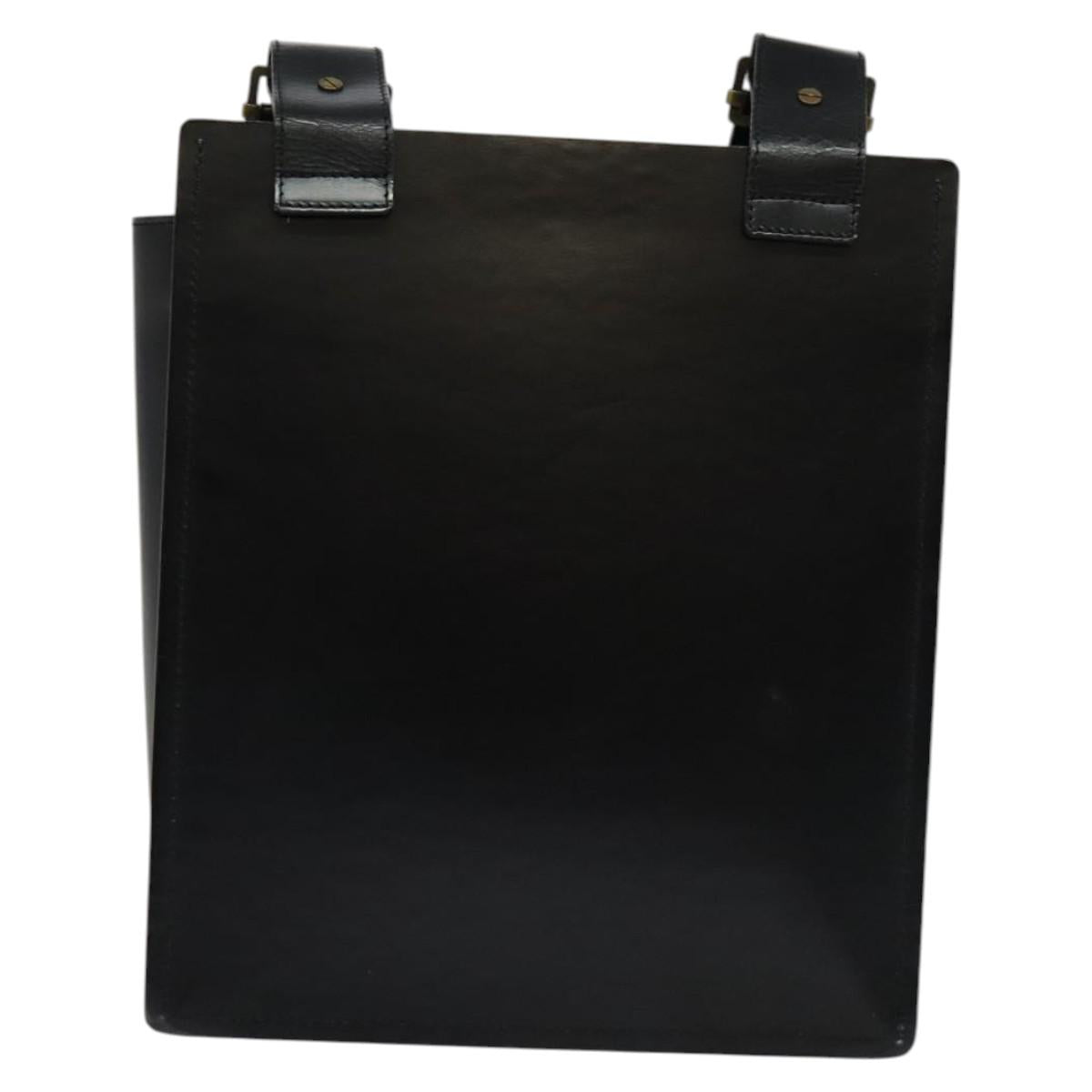 LOUIS VUITTON Liege Fantassan Shoulder Bag Leather Black M92223 LV Auth sw544