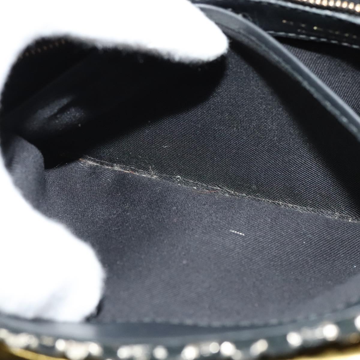 BVLGARI Leoni Hand Bag Leather 2way Gold Auth sw547