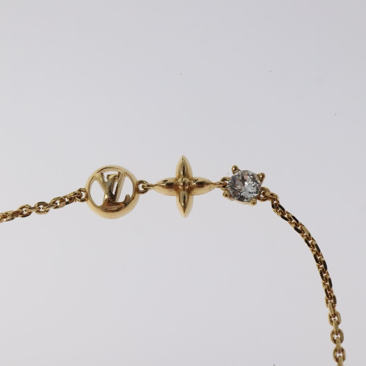 LOUIS VUITTON Bracelet Petit Louis Bracelet metal Gold M00374 LV Auth sw559