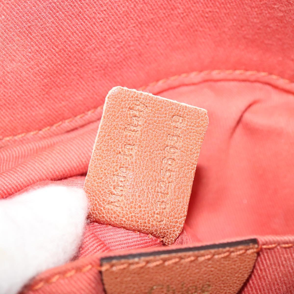 Chloe Angie Hand Bag Leather 2way Pink Gold Auth sw569