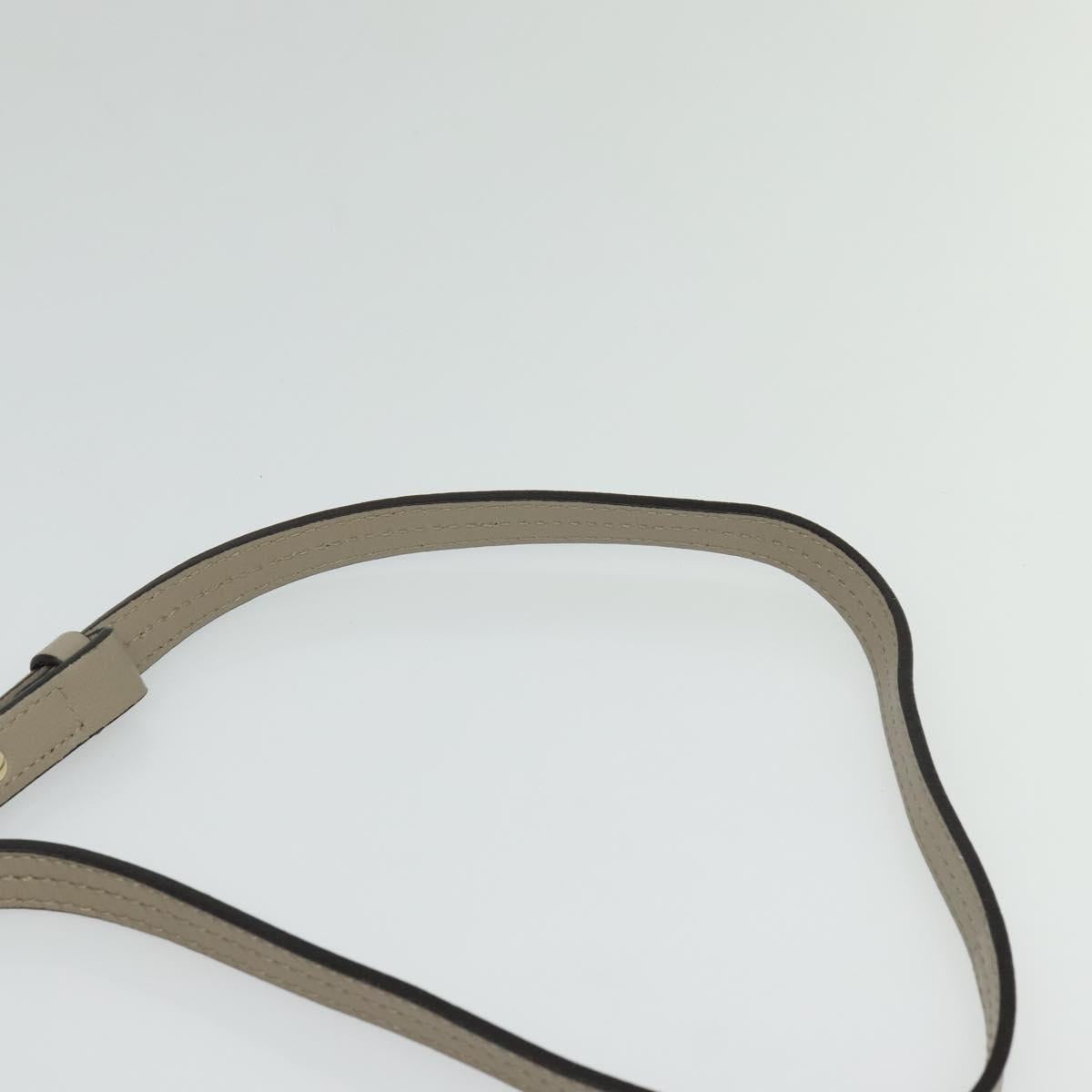 Chloe Fay Shoulder Bag Suede Leather Gray Gold Auth sw588