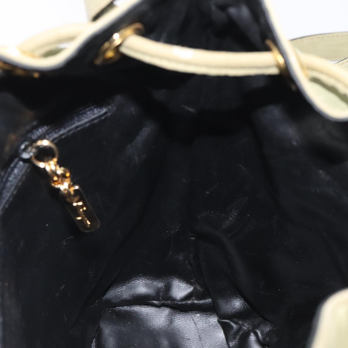 Salvatore Ferragamo Shoulder Bag Leather Green Gold Auth sw600