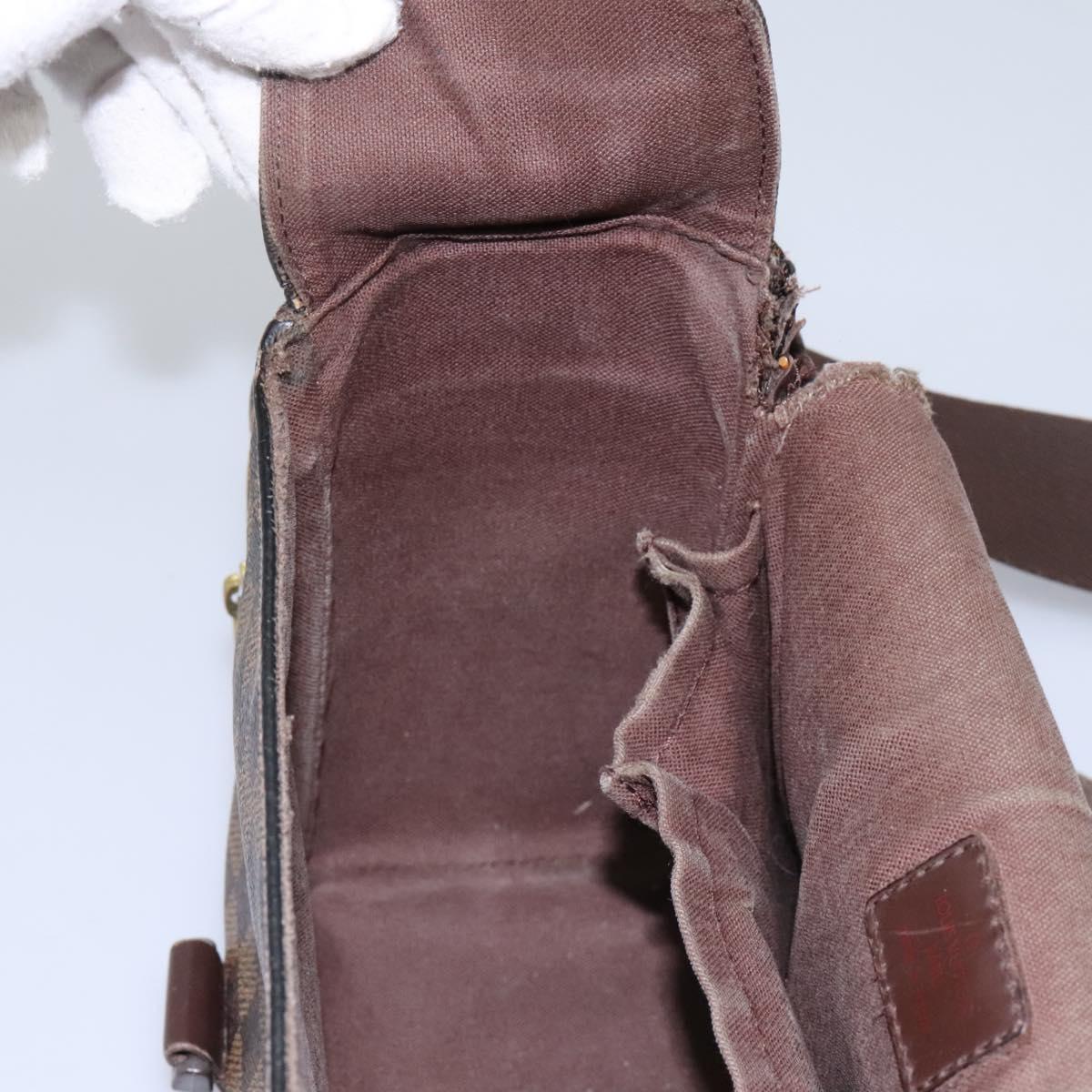 LOUIS VUITTON Damier Ebene Reporter Melville Shoulder Bag N51126 LV Auth sw611