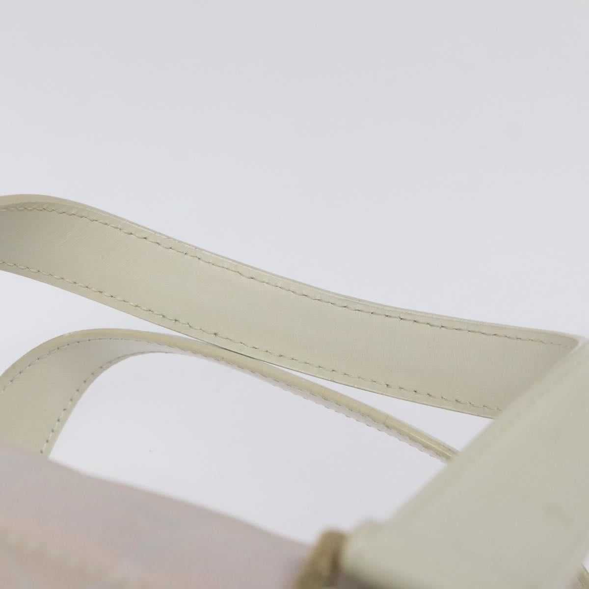 CHANEL New Travel Line Hand Bag Nylon Pink Silver CC Auth sw653