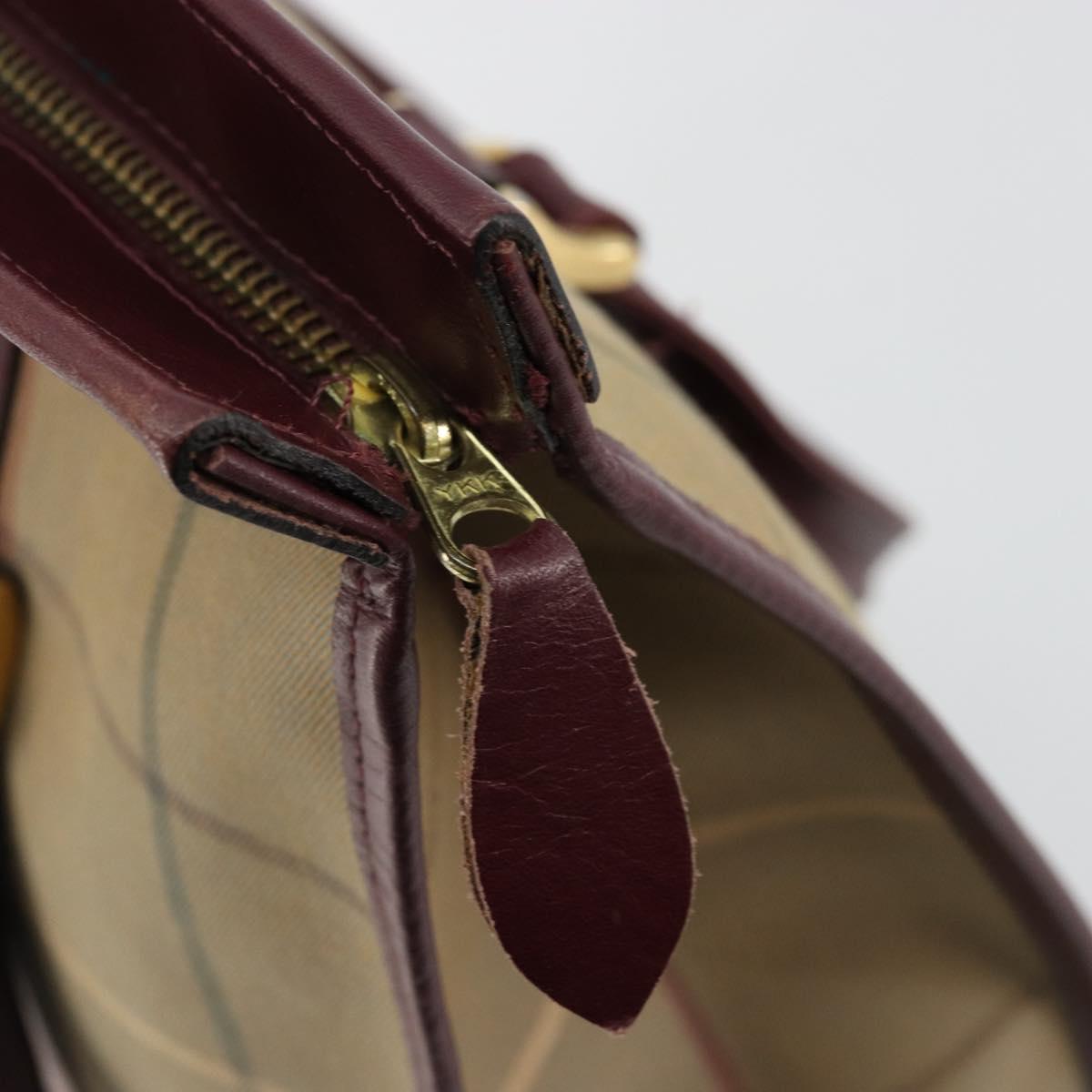 Burberrys Nova Check Tote Bag Canvas Beige Gold Auth sw663