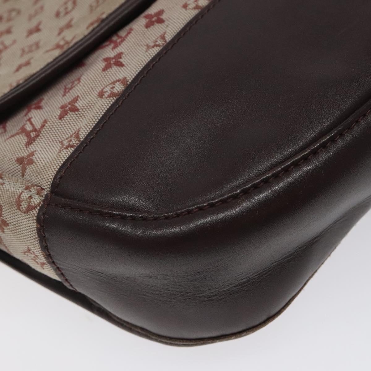 LOUIS VUITTON Monogram Mini Belanger Shoulder Bag Red M92171 LV Auth sw667