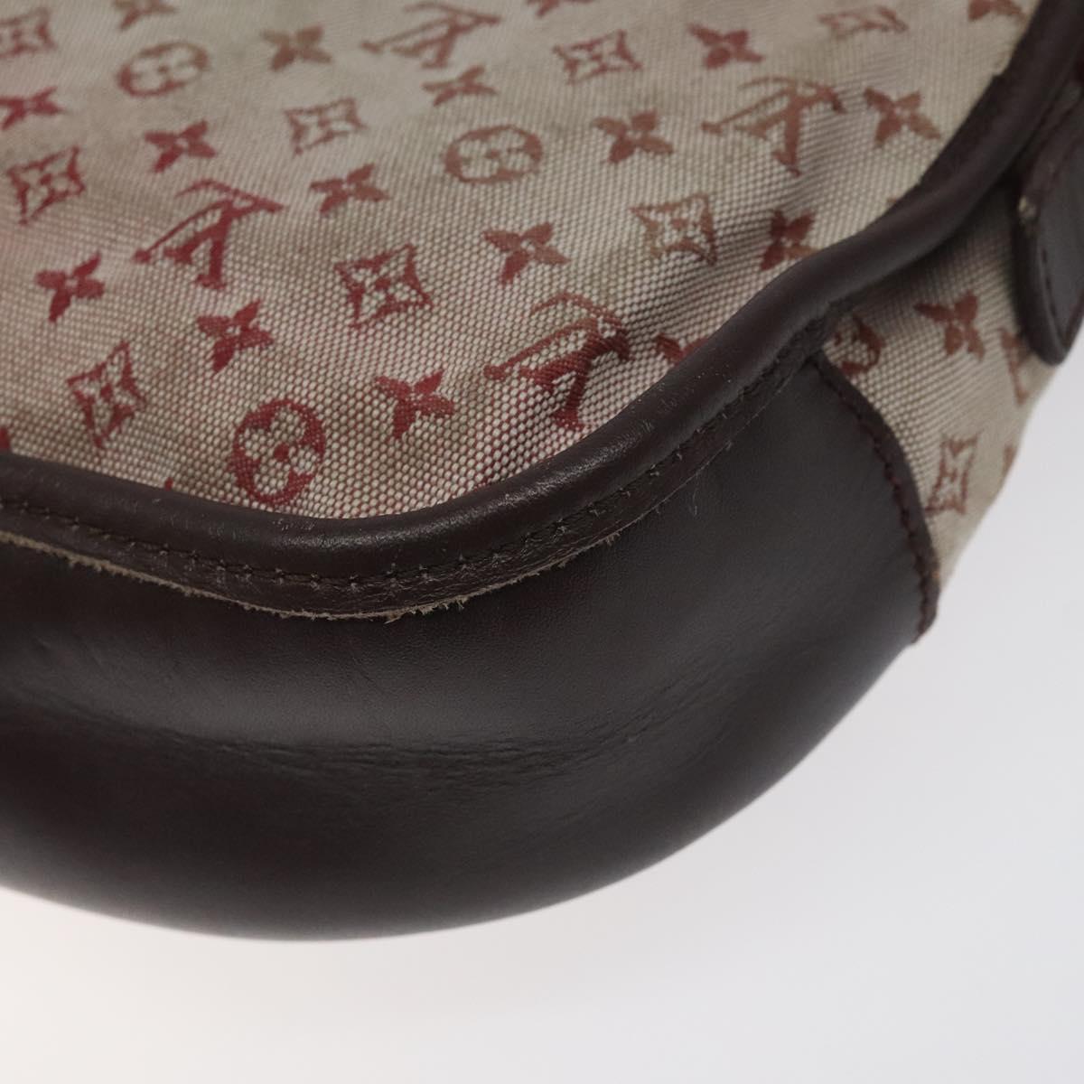 LOUIS VUITTON Monogram Mini Belanger Shoulder Bag Red M92171 LV Auth sw667