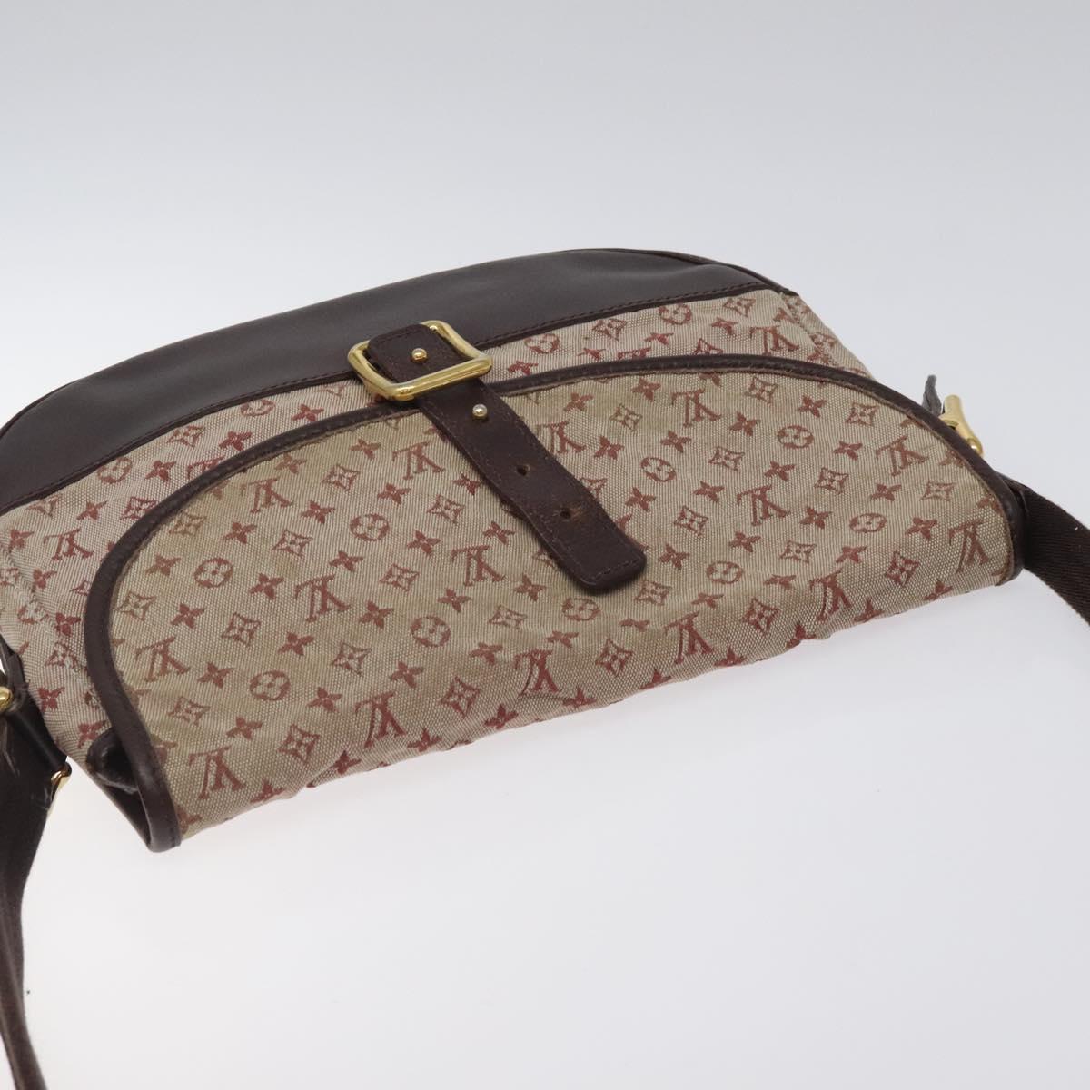 LOUIS VUITTON Monogram Mini Belanger Shoulder Bag Red M92171 LV Auth sw667