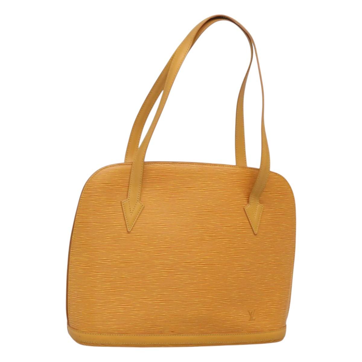 LOUIS VUITTON Epi Lussac Shoulder Bag Yellow M52289 LV Auth sw668