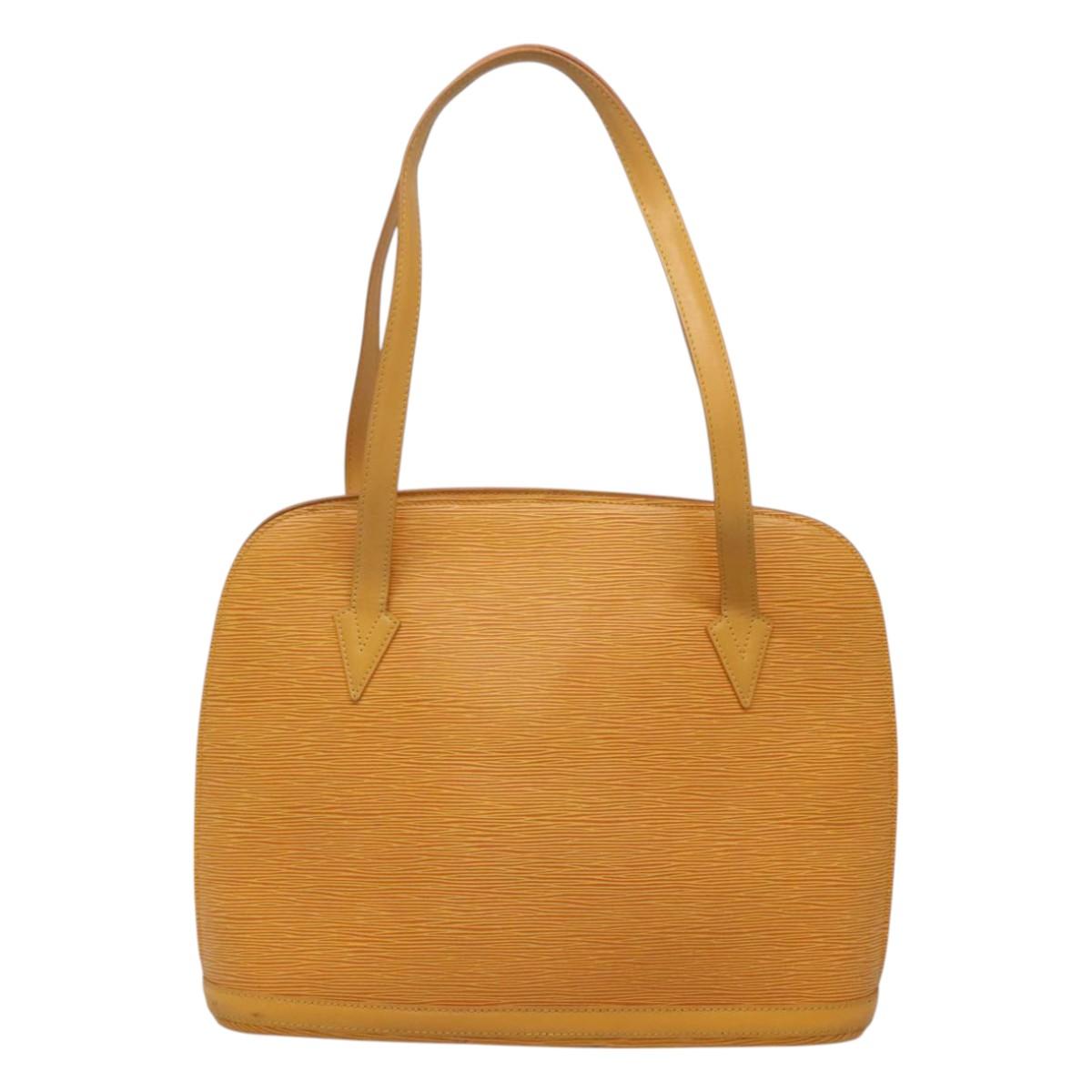 LOUIS VUITTON Epi Lussac Shoulder Bag Yellow M52289 LV Auth sw668