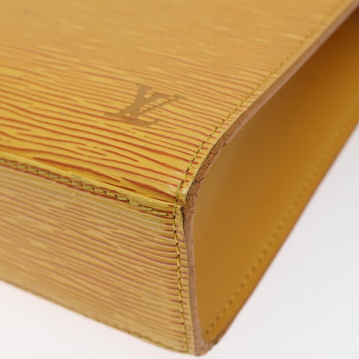 LOUIS VUITTON Epi Malesherbes Hand Bag Tassili Yellow Jonne M52379 Auth sw669