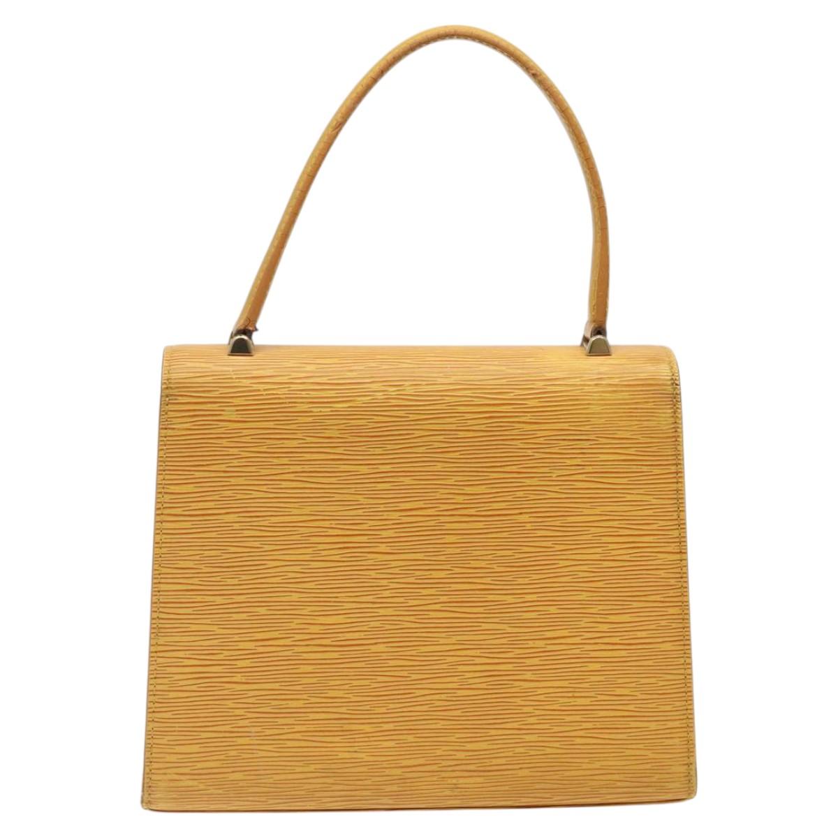 LOUIS VUITTON Epi Malesherbes Hand Bag Tassili Yellow Jonne M52379 Auth sw669