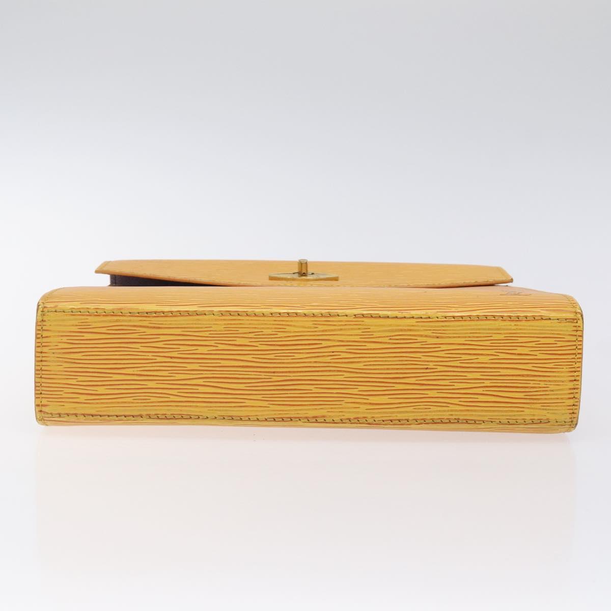 LOUIS VUITTON Epi Malesherbes Hand Bag Tassili Yellow Jonne M52379 Auth sw669