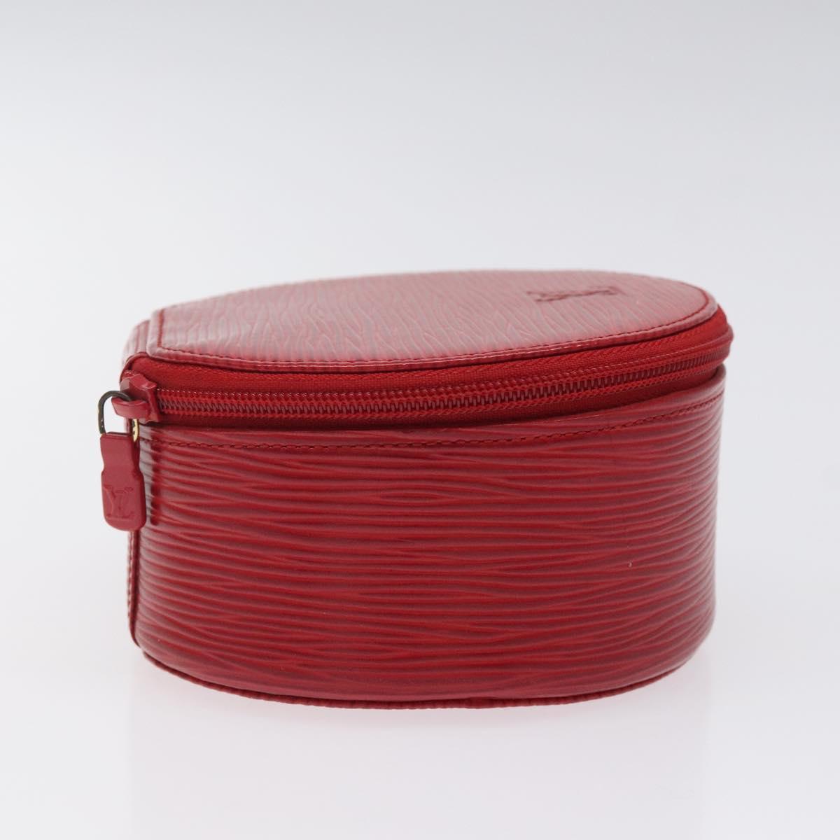 LOUIS VUITTON Epi Ecrin Bijoux 12 Jewelry Box Red M48207 LV Auth sw670
