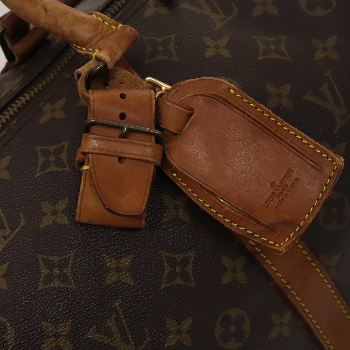 LOUIS VUITTON Monogram Keepall Bandouliere 60 Boston Bag M41412 LV Auth sw695