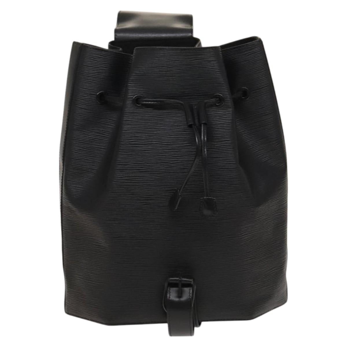 LOUIS VUITTON Epi Sac A Dos Shoulder Bag Black M80153 LV Auth sw777