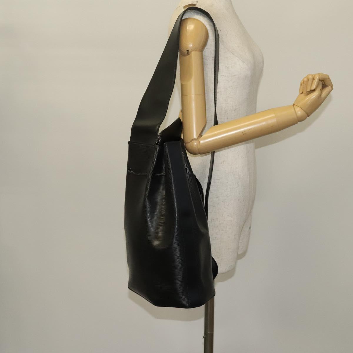 LOUIS VUITTON Epi Sac A Dos Shoulder Bag Black M80153 LV Auth sw777