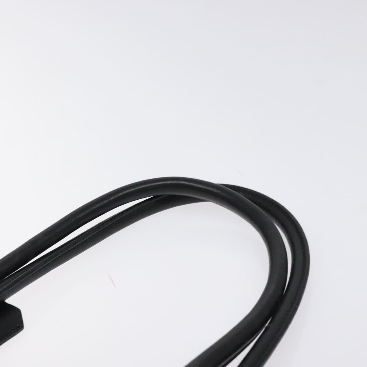 PRADA Tote Bag Nylon Khaki Silver Auth SW785