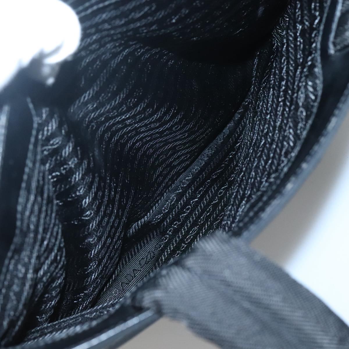 PRADA Sports Tote Bag Canvas Black Silver Auth SW787