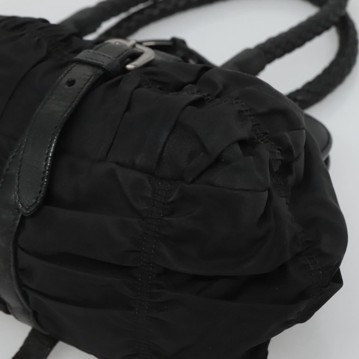 PRADA Shoulder Bag Nylon Black Auth SW793
