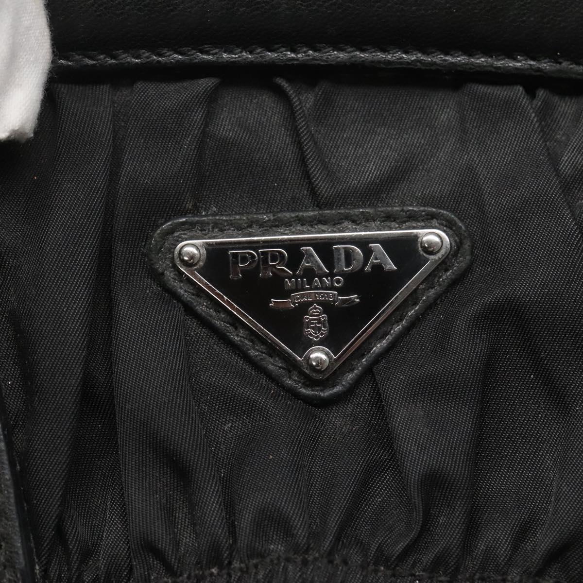 PRADA Shoulder Bag Nylon Black Auth SW793