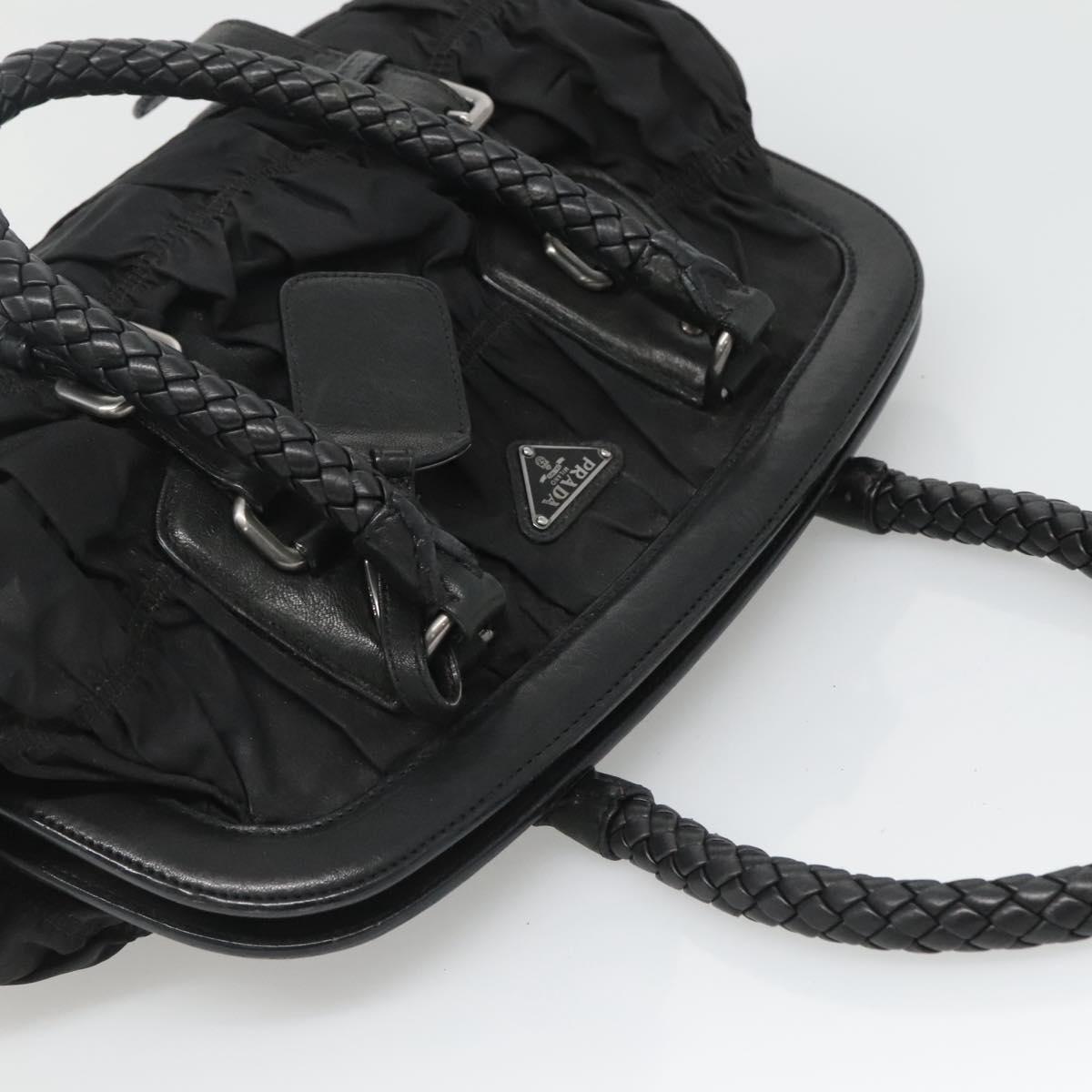 PRADA Shoulder Bag Nylon Black Auth SW793