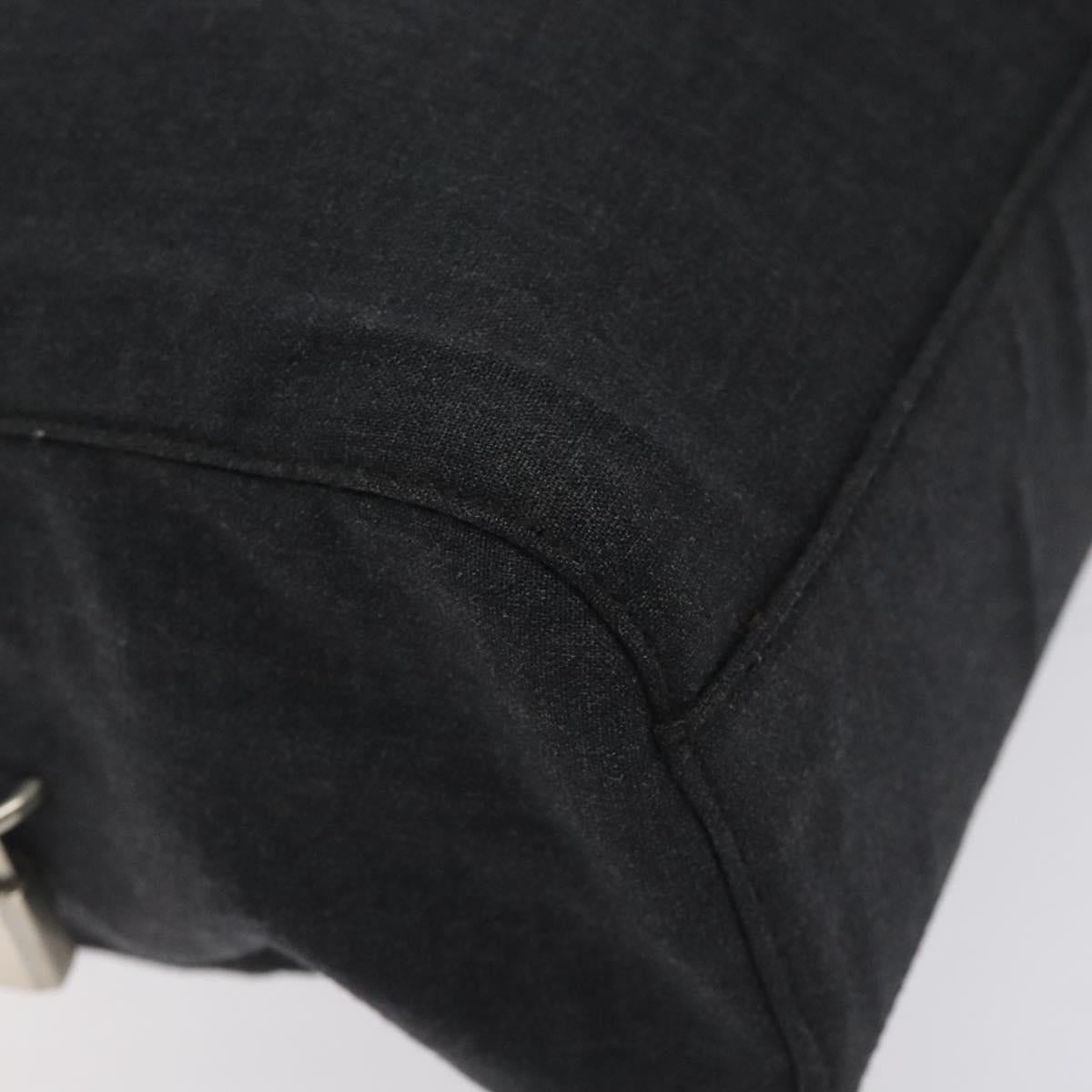 PRADA Sports Shoulder Bag Canvas Gray Silver Auth SW795