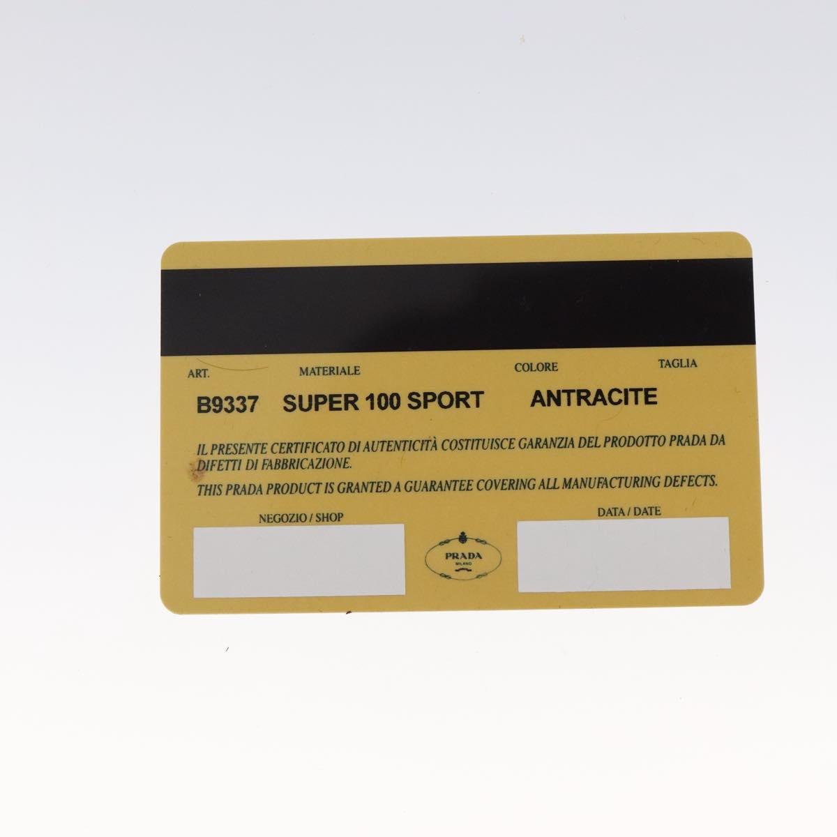 PRADA Sports Shoulder Bag Canvas Gray Silver Auth SW795