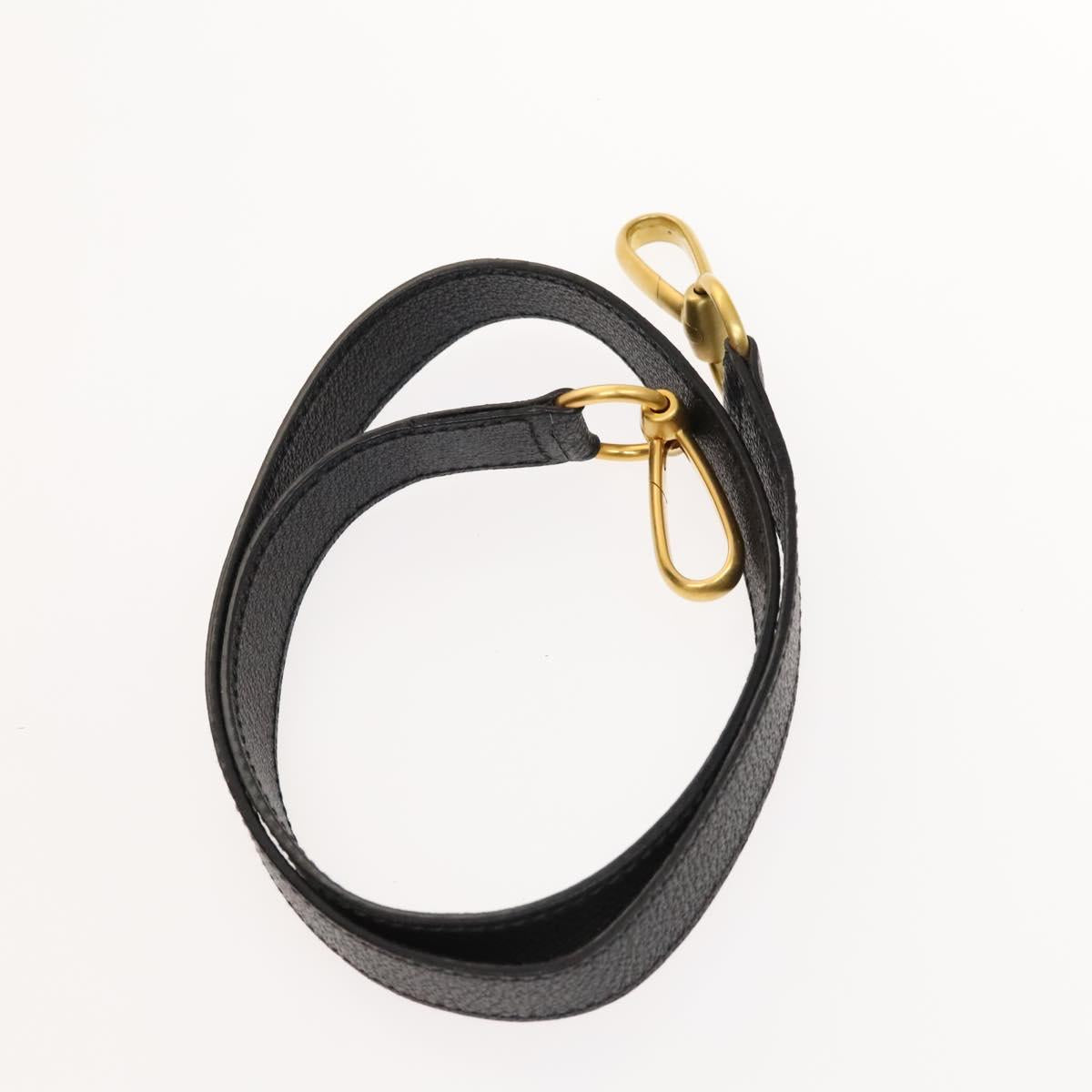 GUCCI Bamboo Hand Bag Suede 2way Black Gold 002 123 0322 Auth SW806