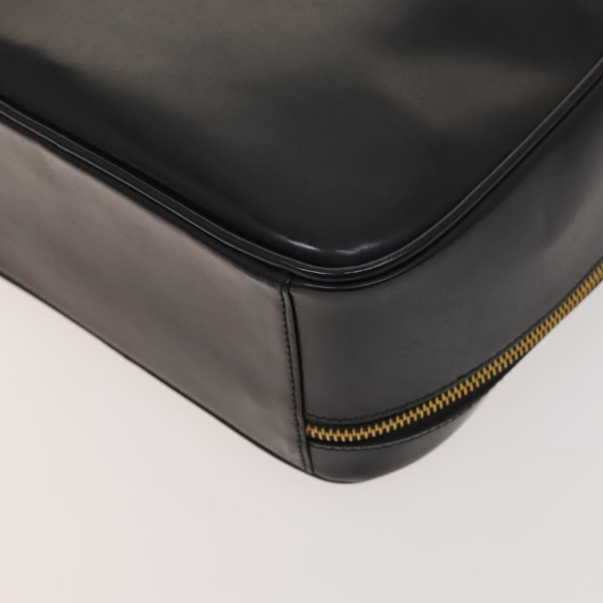 GUCCI Bamboo Bag Patent leather 2way Gold Dark Gray 000 3270 0323 Auth SW812
