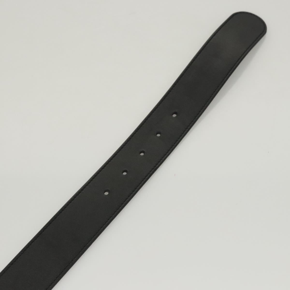 GUCCI GG Marmont Belt Leather 36.6"" Black Gold 400593 Auth SW819