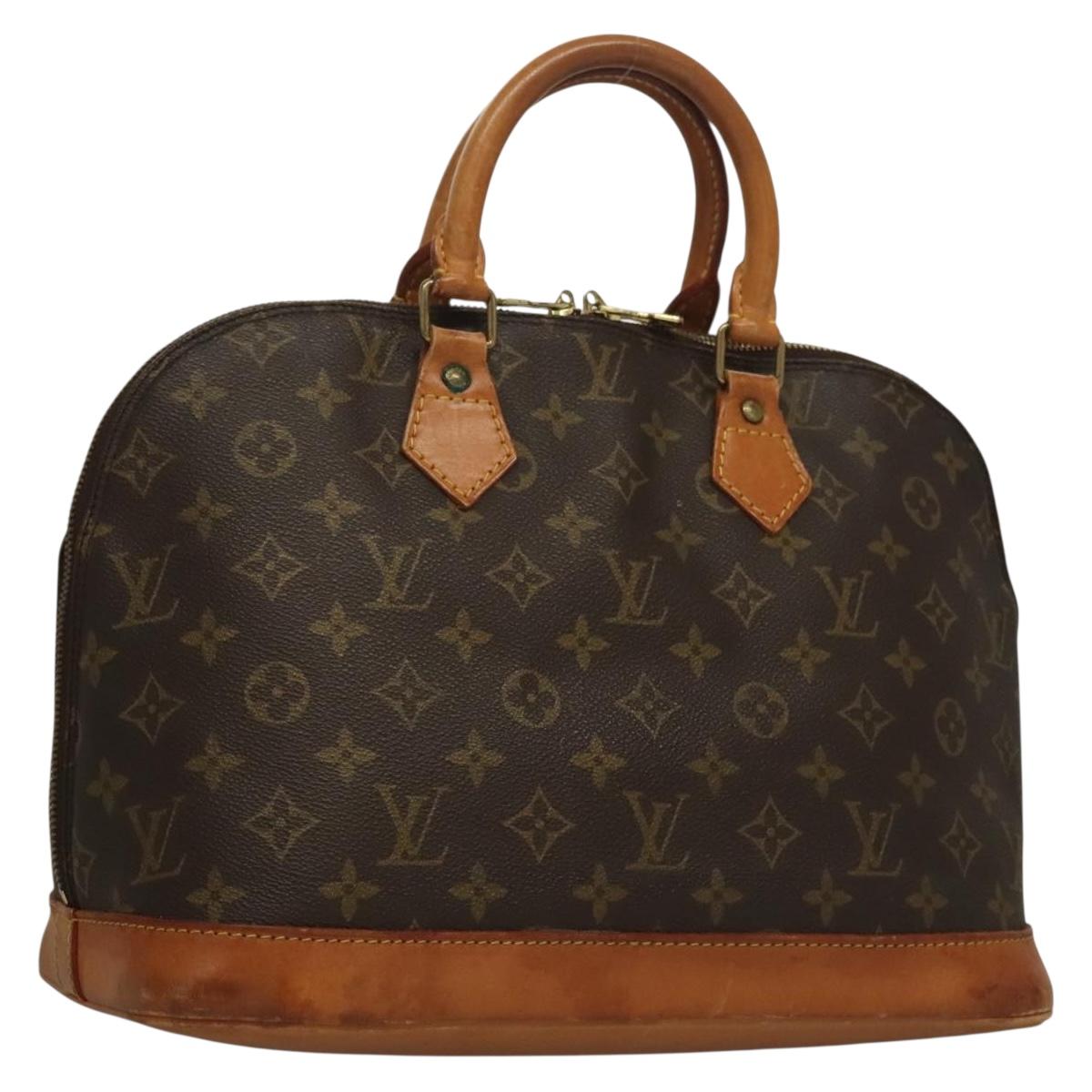 LOUIS VUITTON Monogram Alma Hand Bag M51130 LV Auth SW864