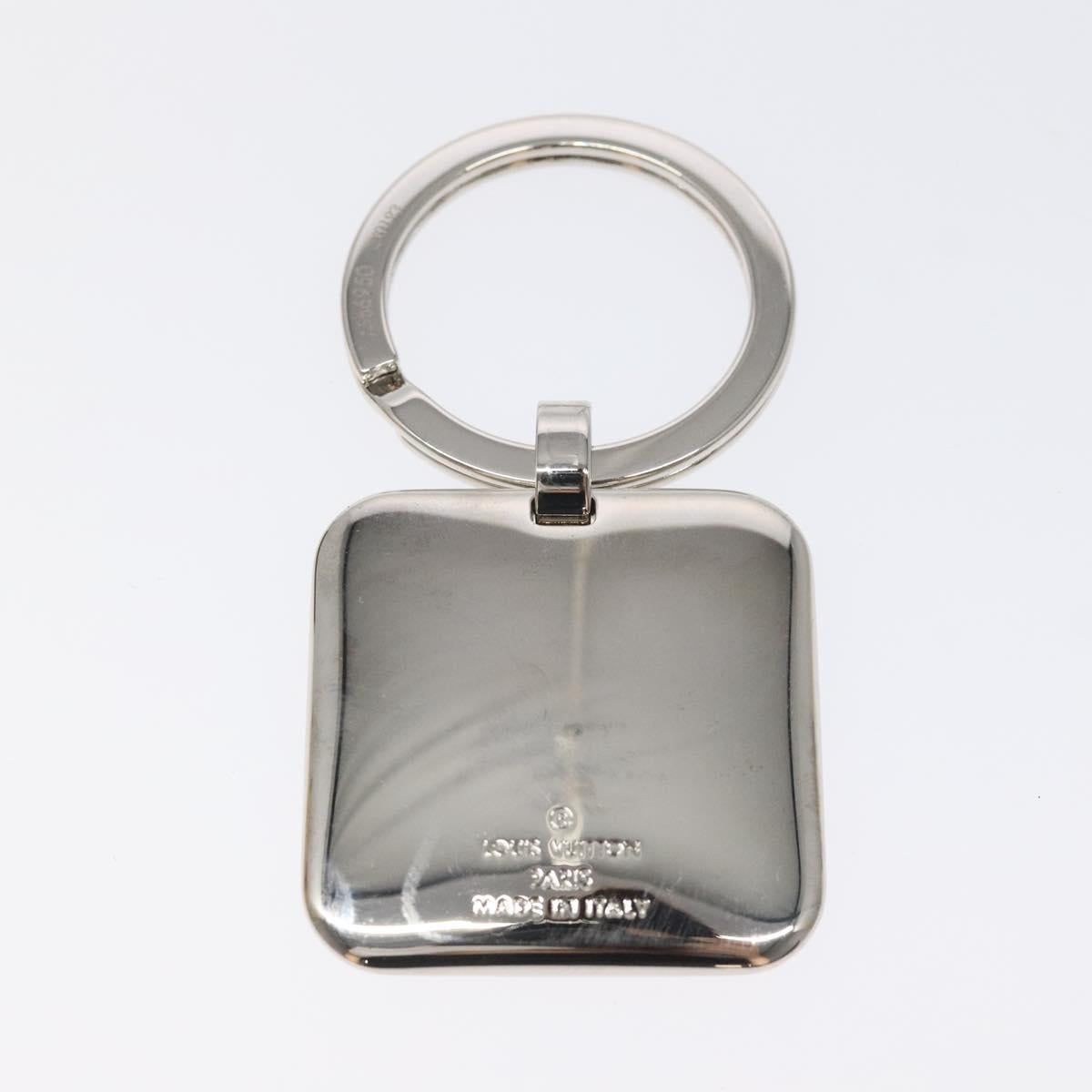 LOUIS VUITTON Voyage Key Chain Key Ring Metal Silver M66950 LV Auth SW877