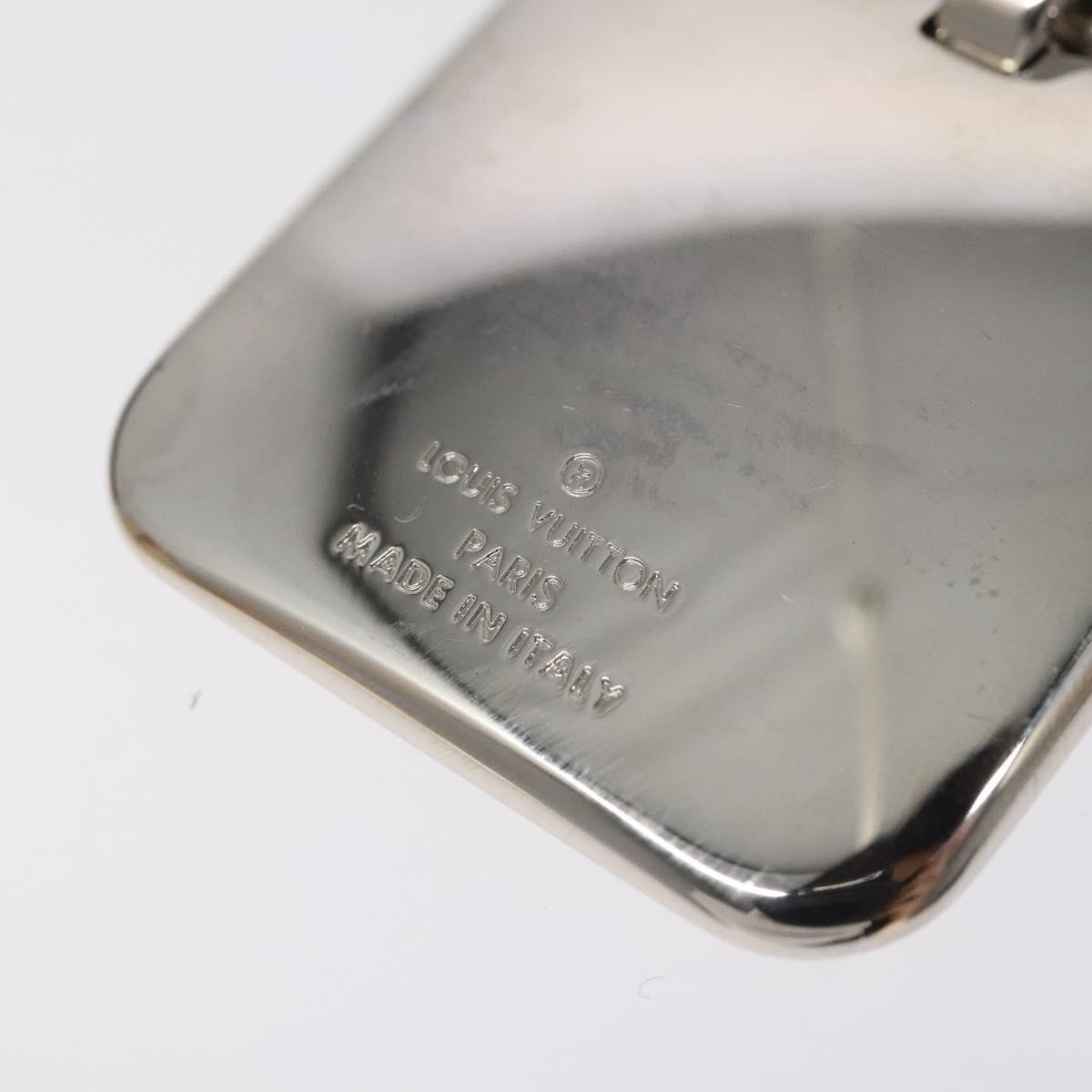 LOUIS VUITTON Voyage Key Chain Key Ring Metal Silver M66950 LV Auth SW877