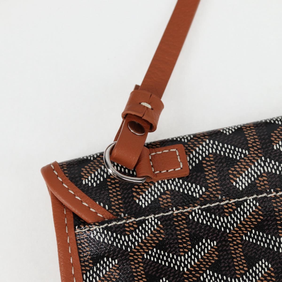 GOYARD Herringbone Saint Louis GM Tote Bag PVC Black Auth sw899SM