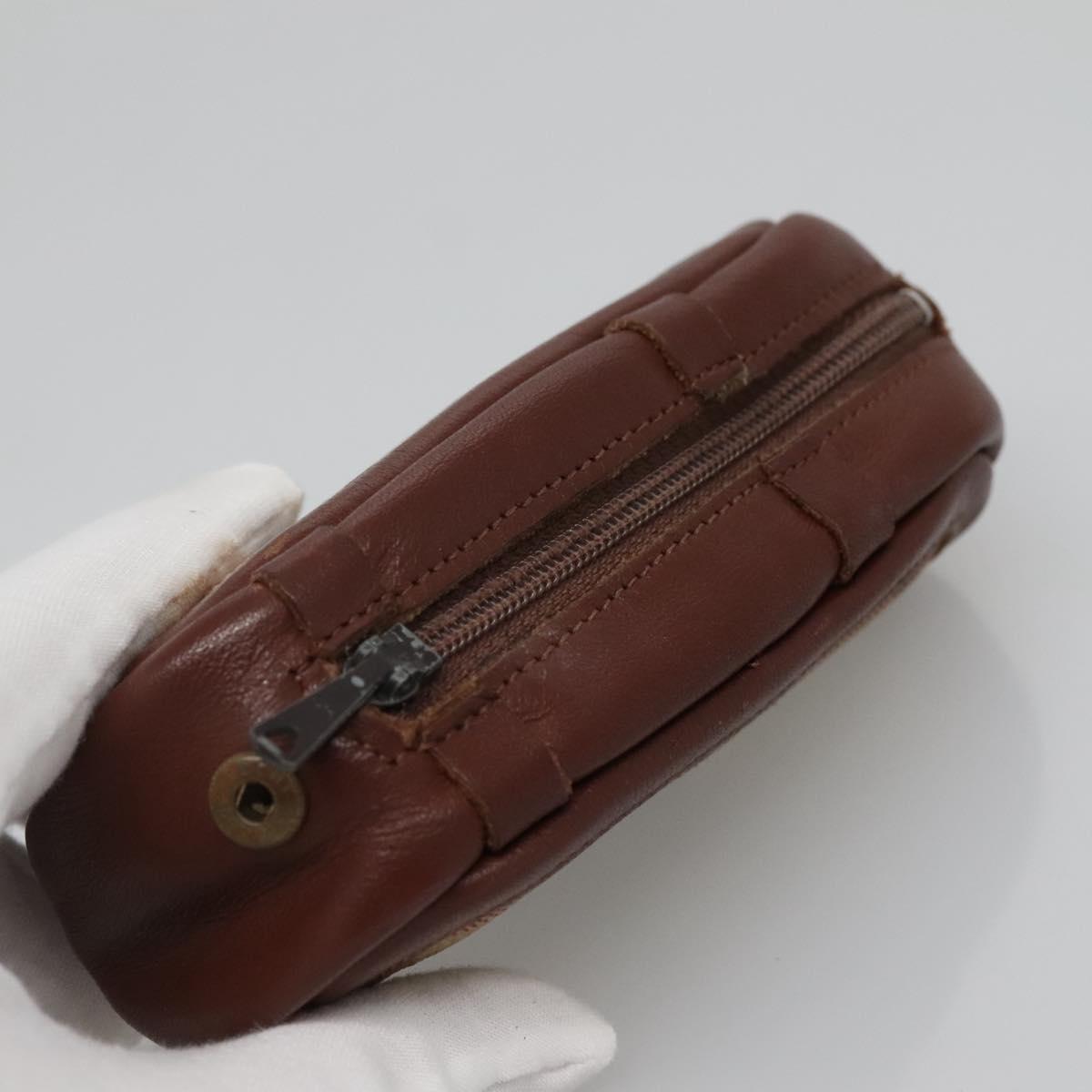 Burberrys Nova Check Golf Ball Case PVC set Beige Auth SW938