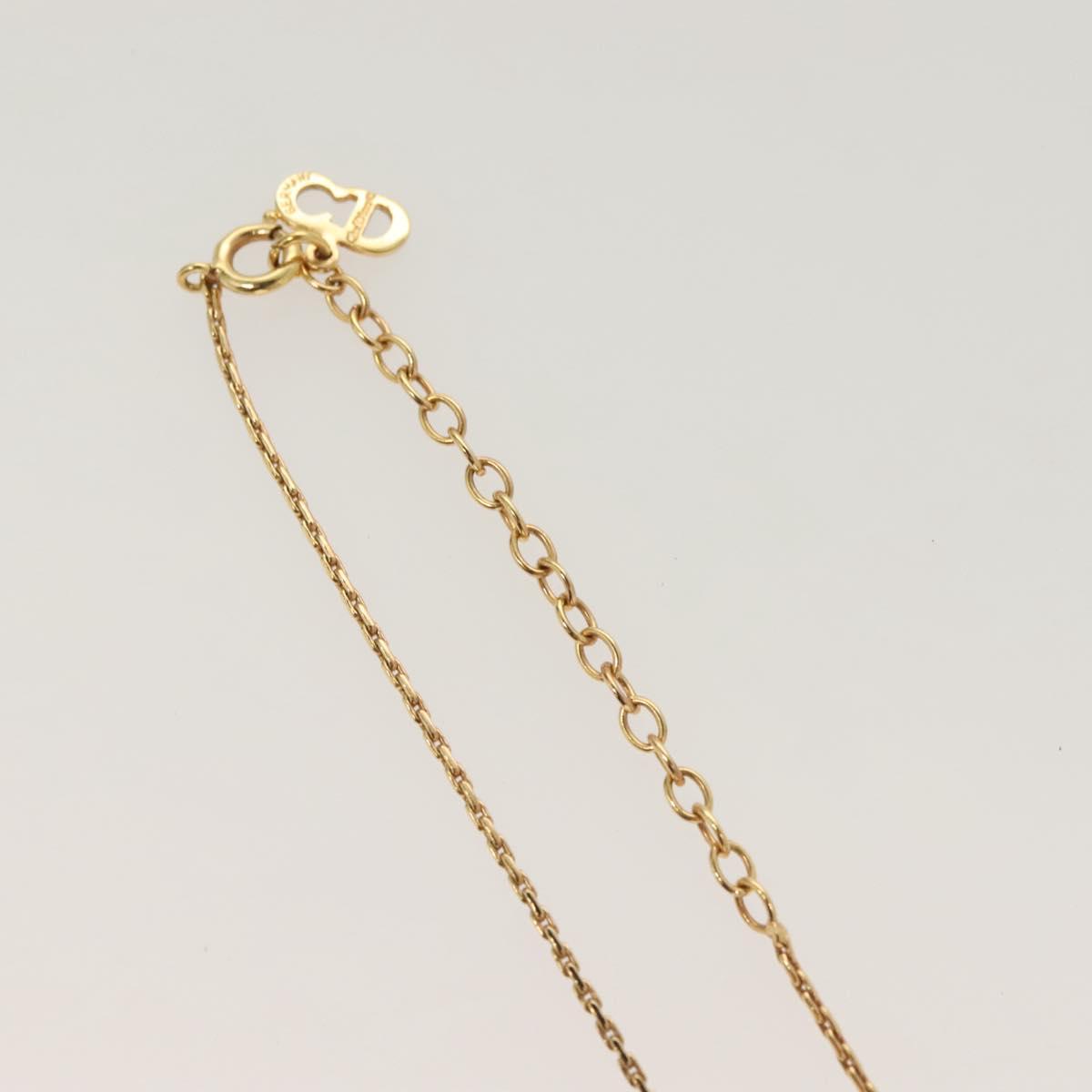 Christian Dior Necklace metal Gold Auth SW947