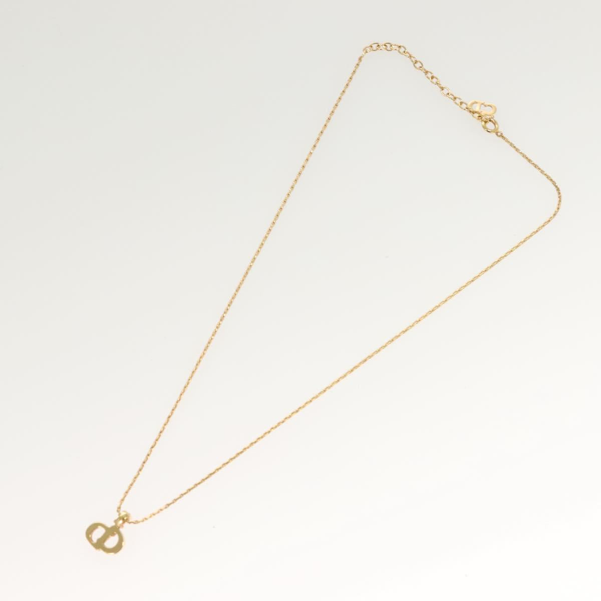 Christian Dior Necklace metal Gold Auth SW947