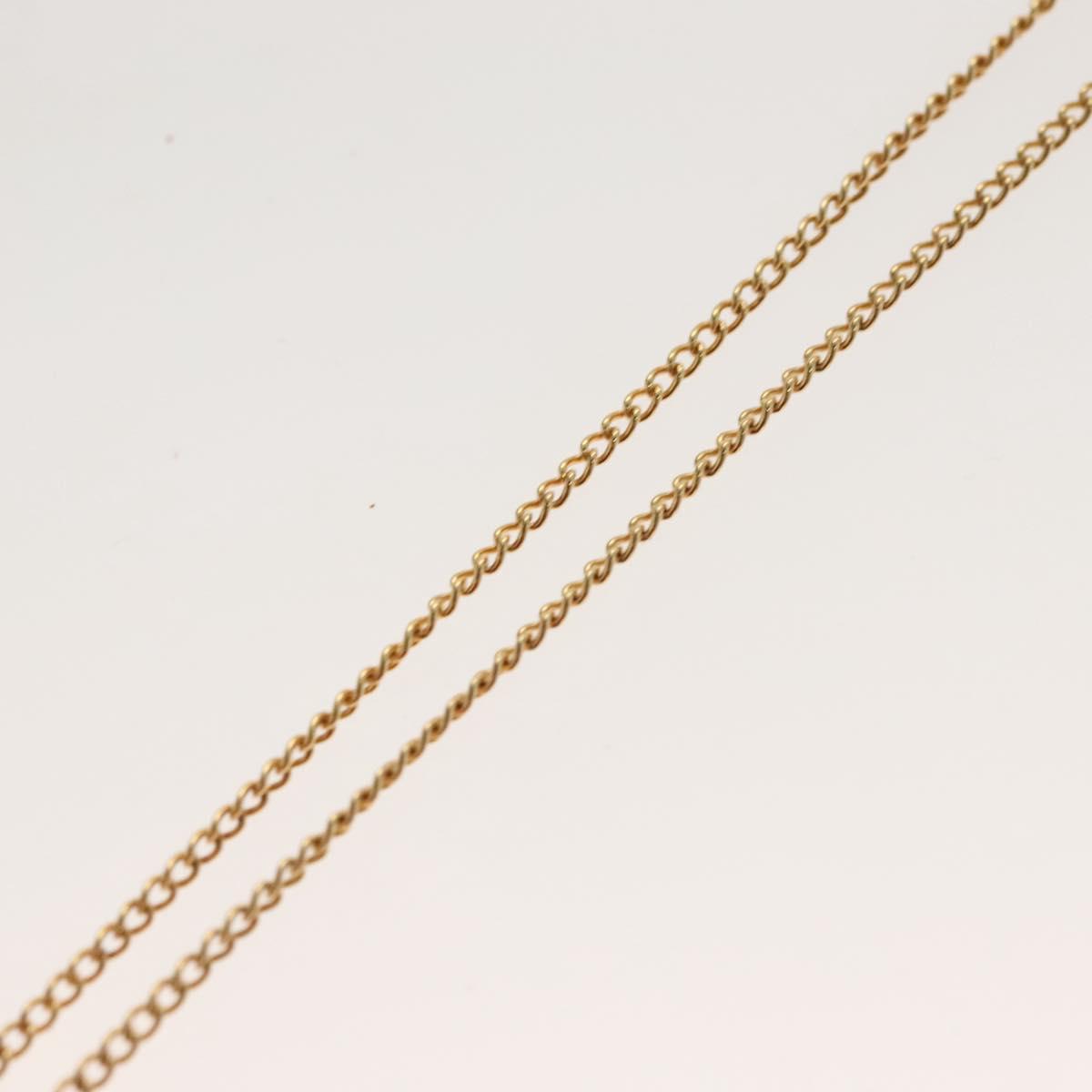Christian Dior Necklace metal Gold Auth SW953