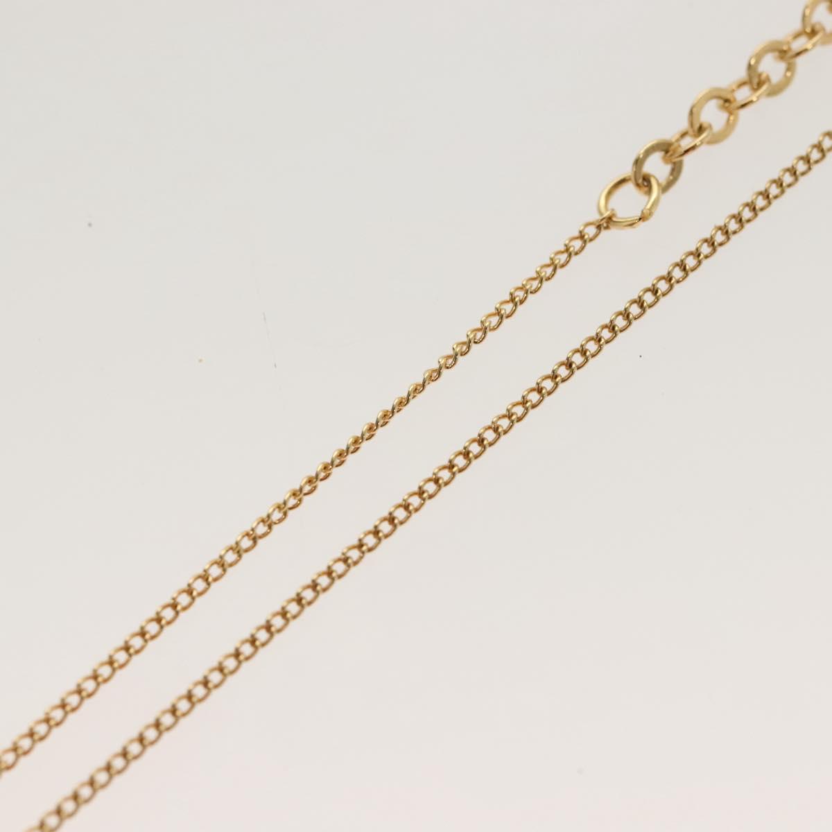 Christian Dior Necklace metal Gold Auth SW953